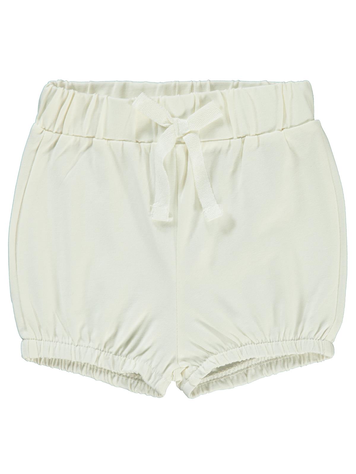 Civil Baby Paça Lastikli 6-18 Ay Kız Şort - Ekru