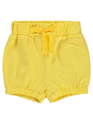 Civil Baby Paça Lastikli 6-18 Ay Kız Şort - Sarı