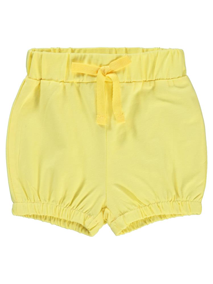 Civil Baby Paça Lastikli 6-18 Ay Kız Şort - Sarı