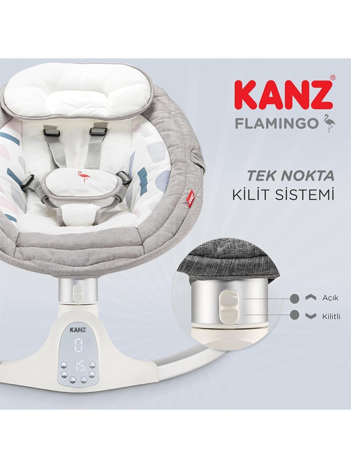 Kanz Flamingo Elektrikli Ana Kucağı - Gri