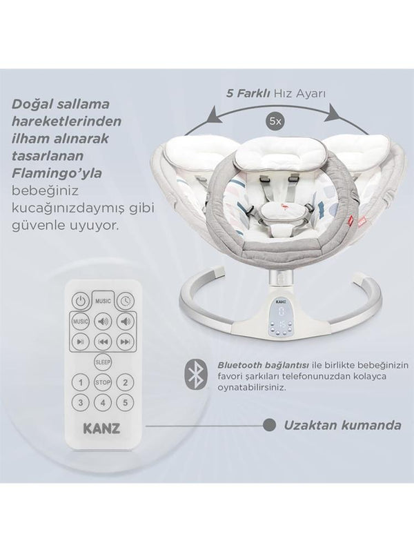 Kanz Flamingo Elektrikli Ana Kucağı - Gri