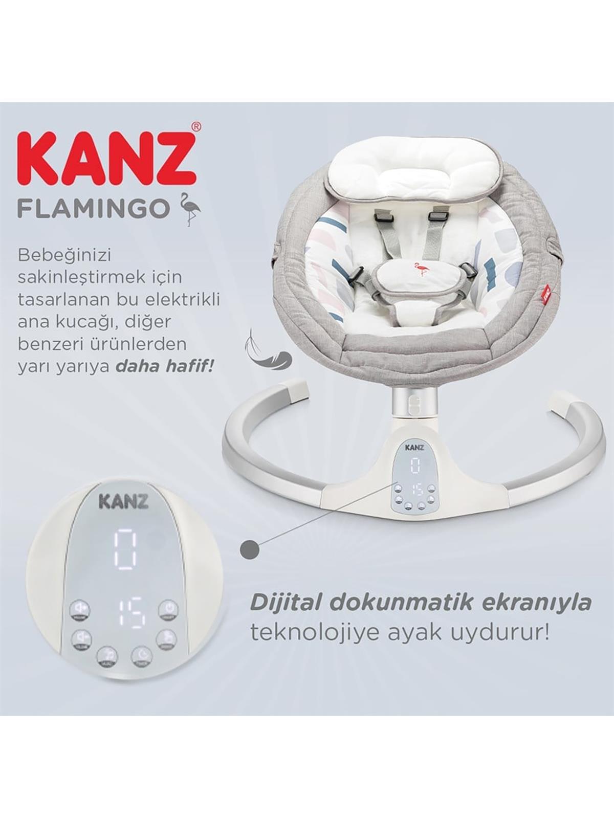Kanz Flamingo Elektrikli Ana Kucağı - Gri