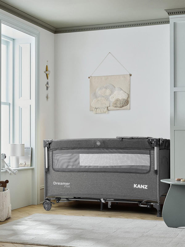Kanz Dreamer Plus Anne Yanı Oyun Parkı 70x120 Cm - Gri
