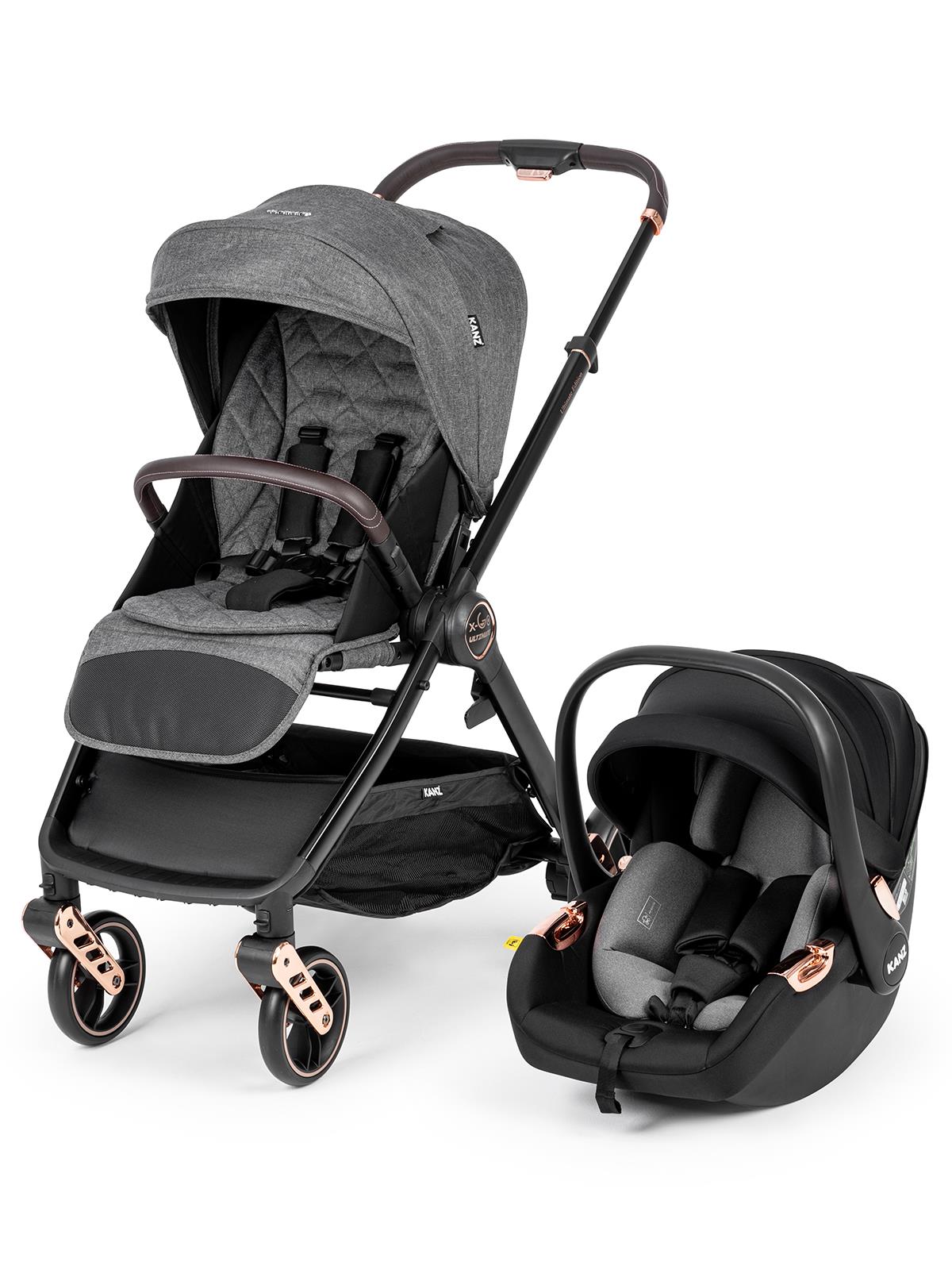 Kanz X-Go Ultimate Travel Sistem Bebek Arabası  - Gri