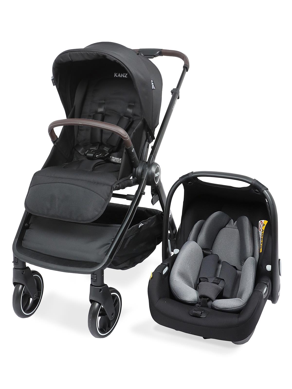 Kanz Nova Travel Sistem Bebek Arabası - Siyah