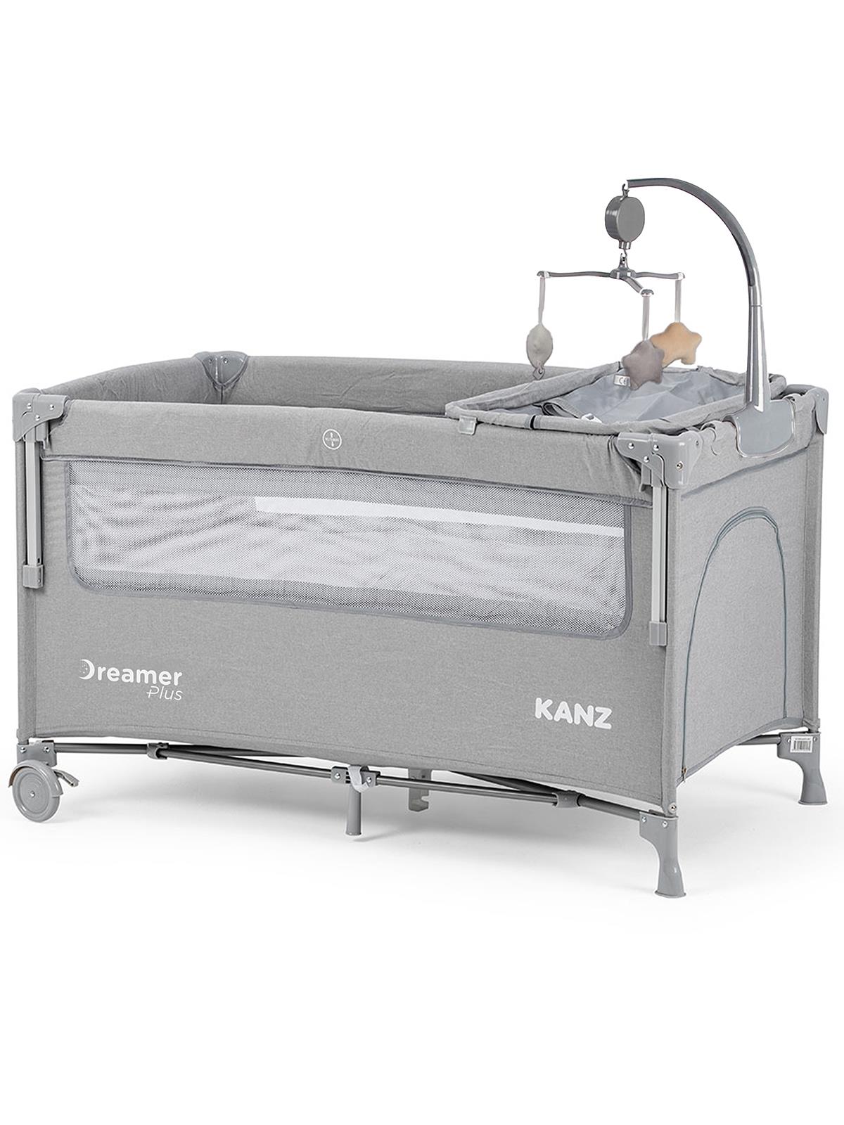Kanz Dreamer Plus Anne Yanı Oyun Parkı 70x120 Cm - Gri