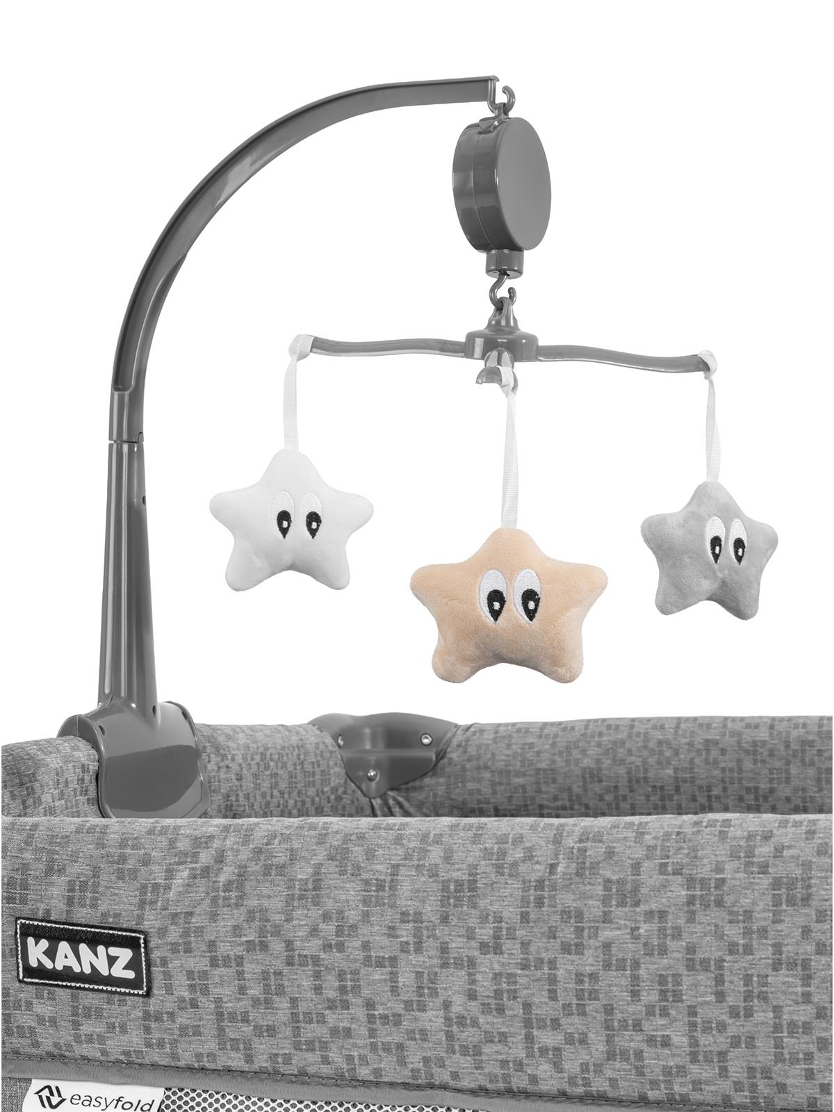 Kanz Momside Anne Yanı Oyun Parkı 70*110 Cm - Gri