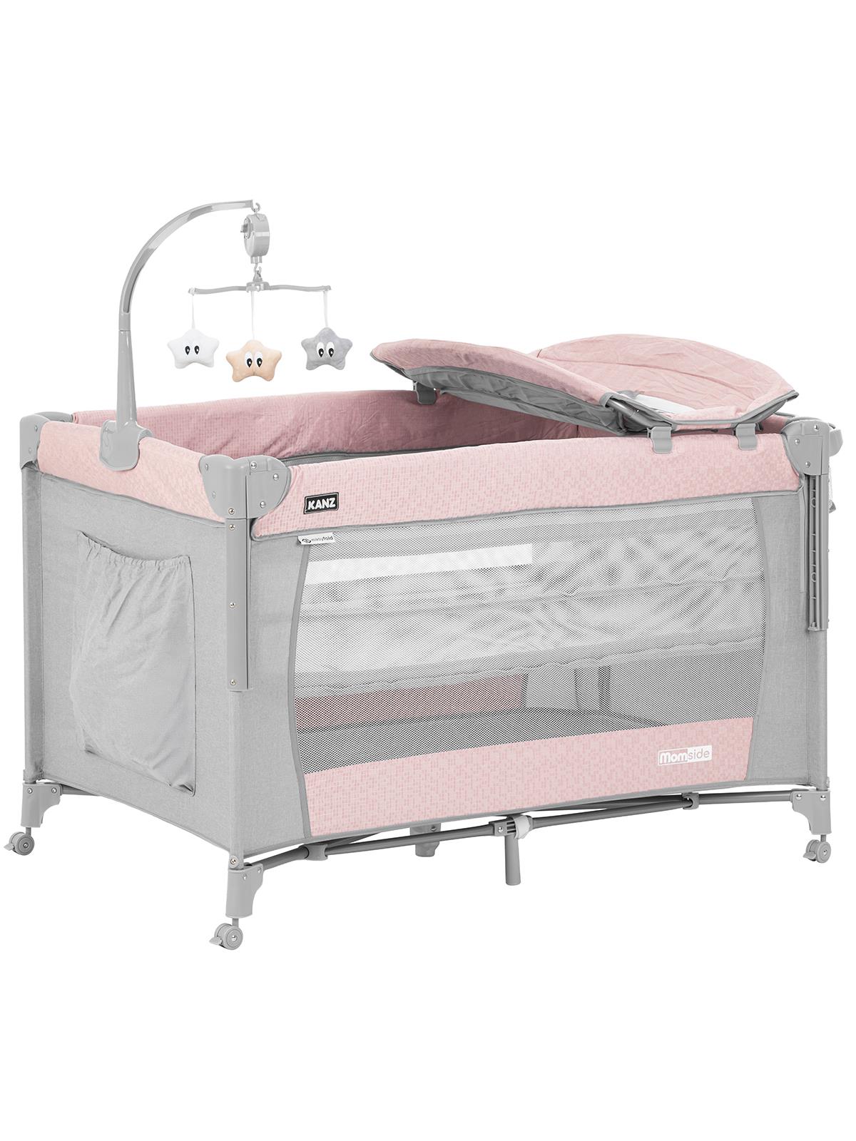 Kanz Momside Anne Yanı Oyun Parkı 70*110 Cm - Pembe