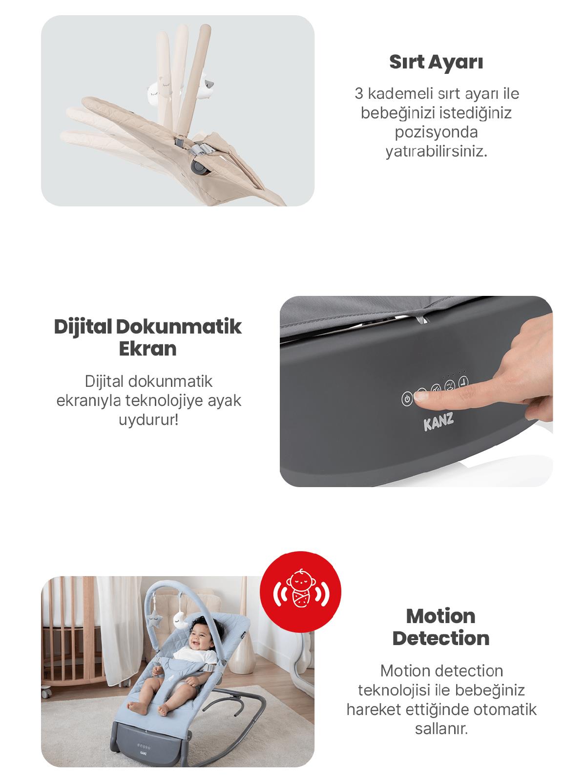 Kanz Robin Elektrikli Ana Kucağı - Haki