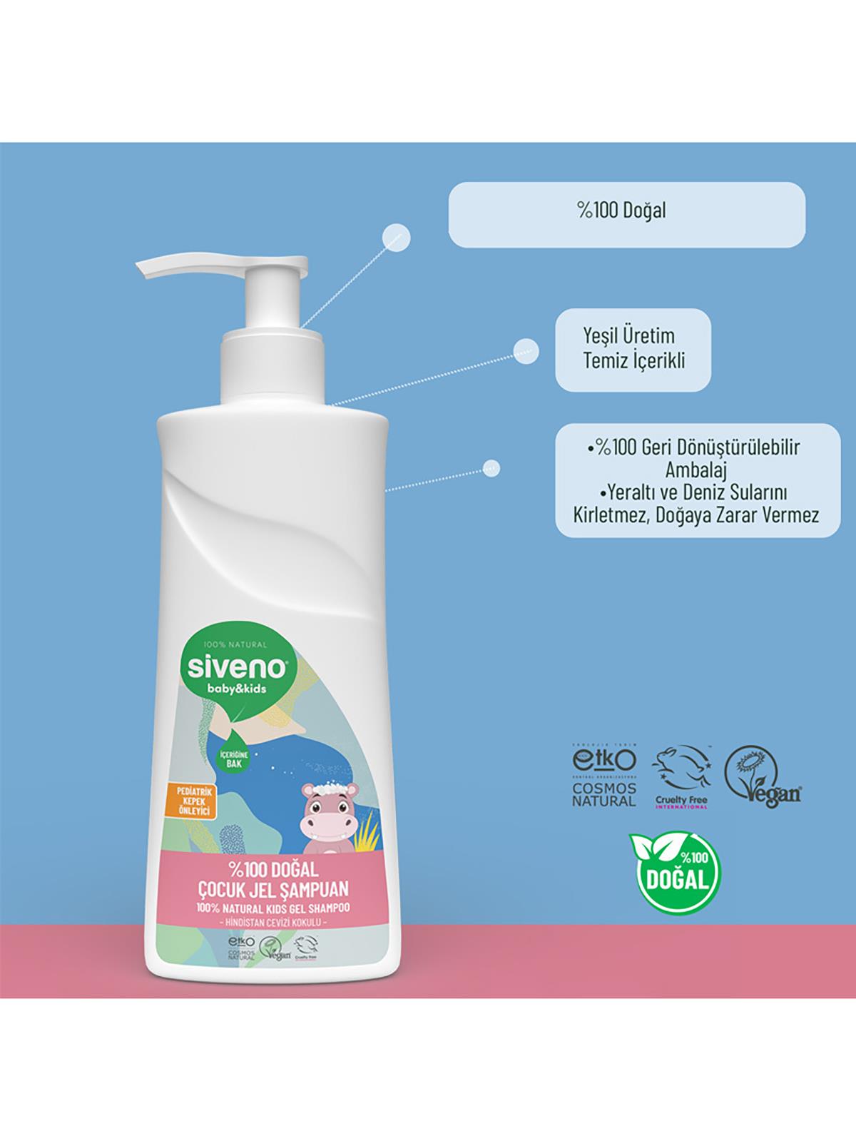 SIVENO%100 Doğal Çocuk Jel Şampuan 325 ml