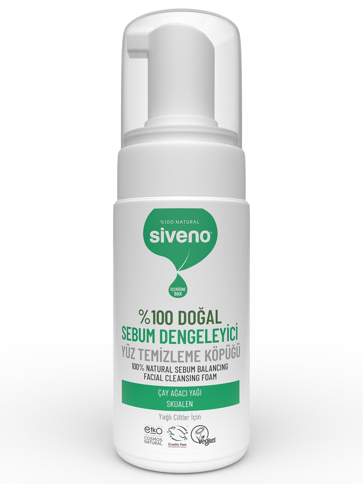 Siveno %100 Doğal Yüz Temizleme Köpüğü 100 ml