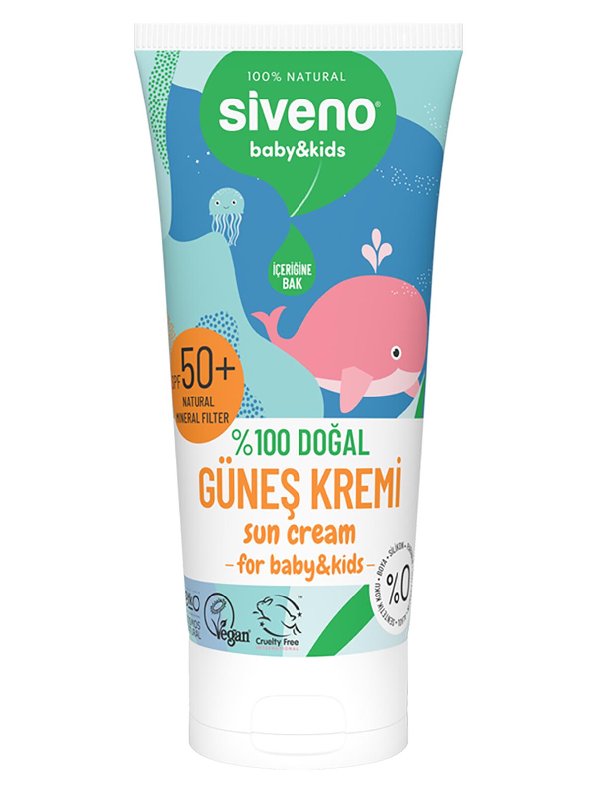 Siveno %100 Doğal Bebekler İçin Güneş Kremi 50 ml