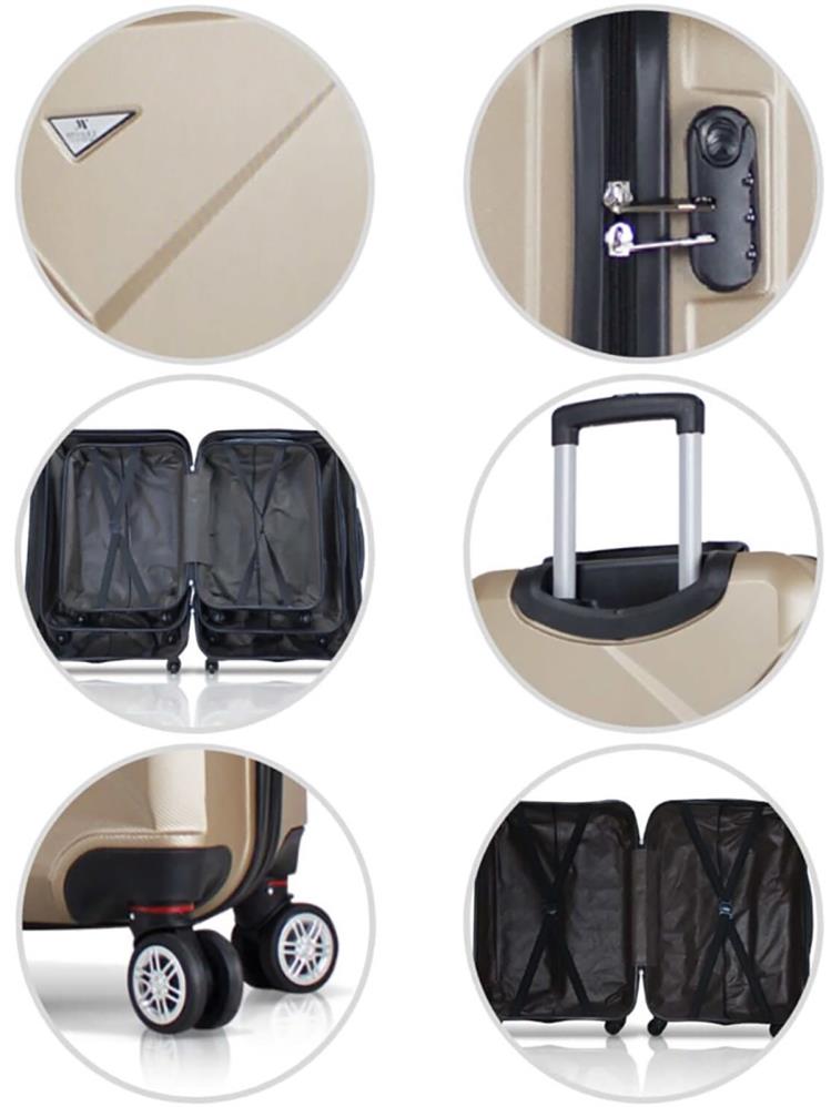 Myvalice Diamond Abs Kabin Boy Valiz  - Siyah