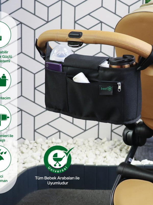 Been Bebek Arabası Organizer Çanta - Siyah