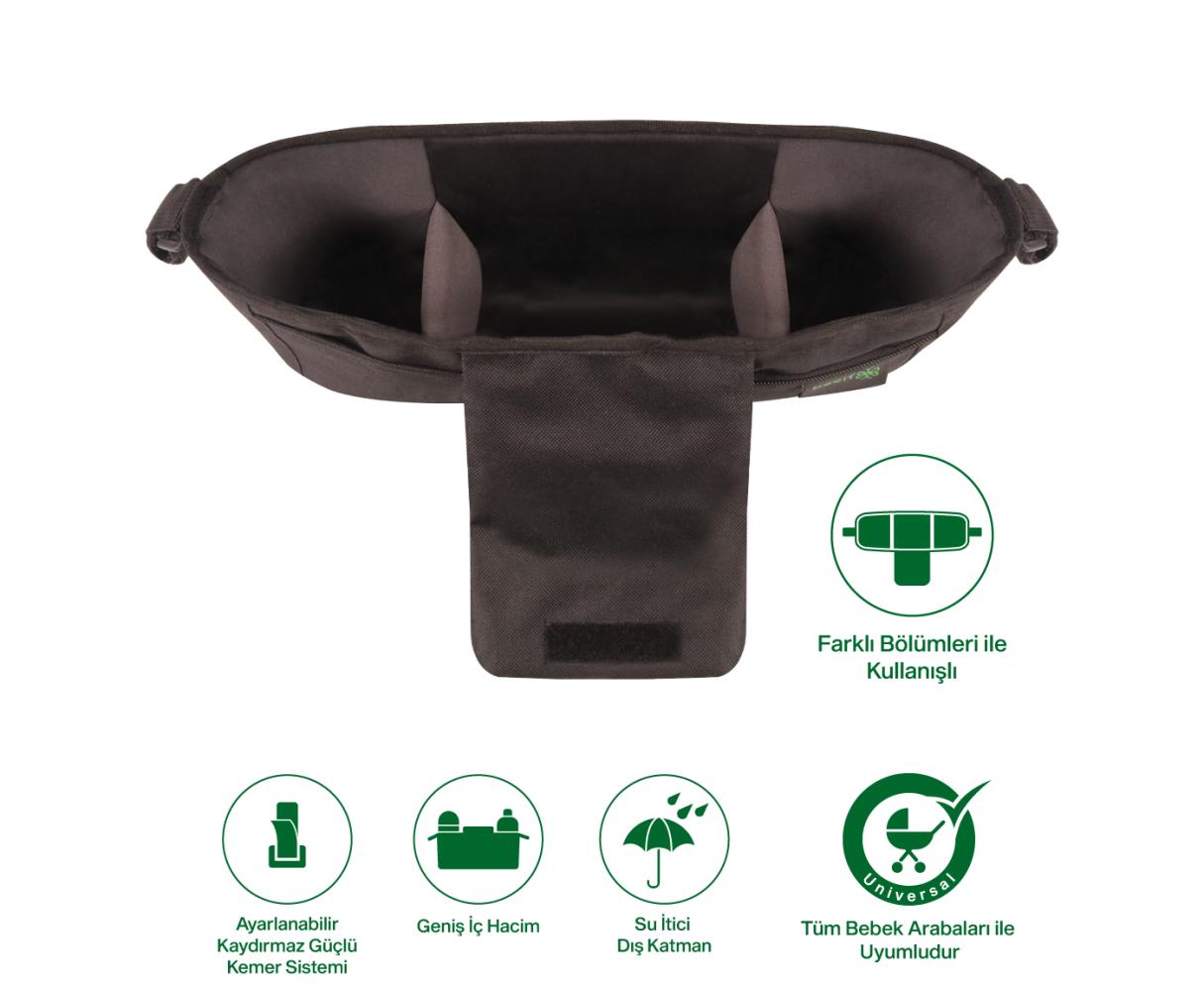 Been Bebek Arabası Organizer Çanta - Siyah