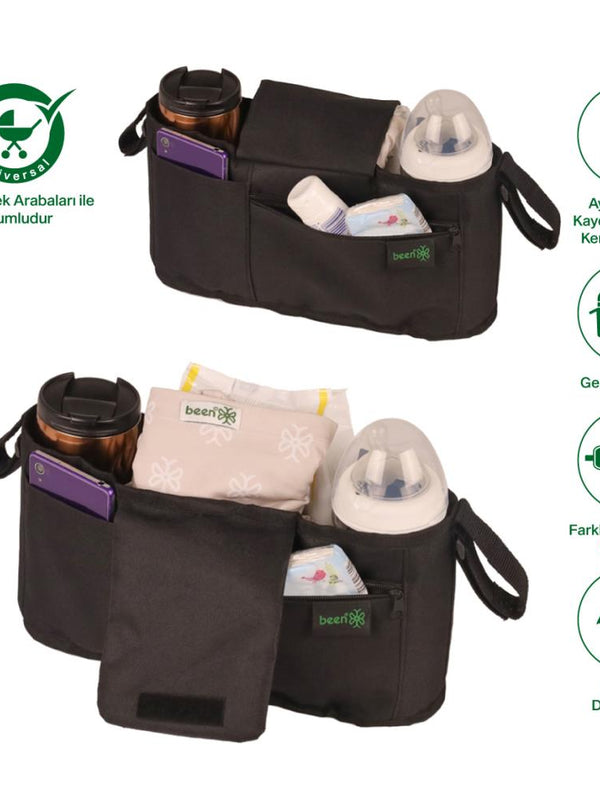 Been Bebek Arabası Organizer Çanta - Siyah