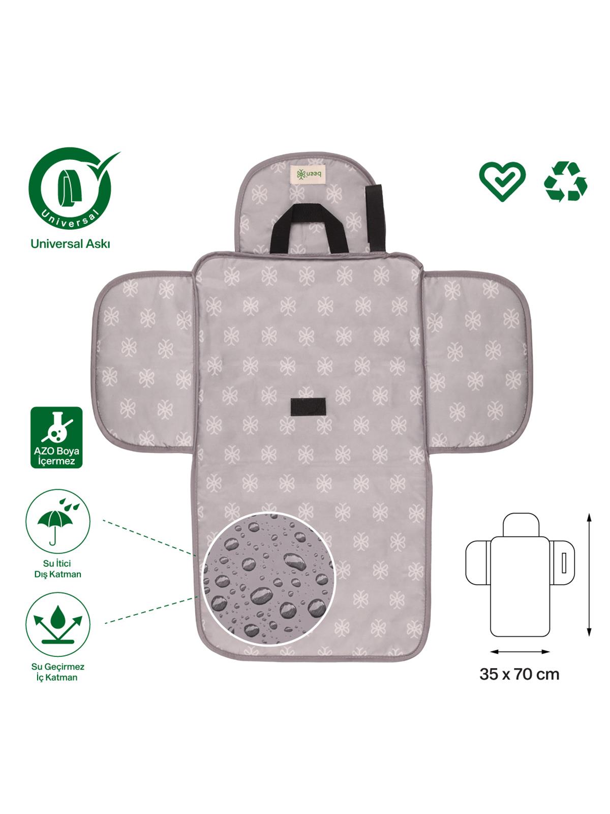 Been Fonksiyonel Bebek Bakım Matı - Gri