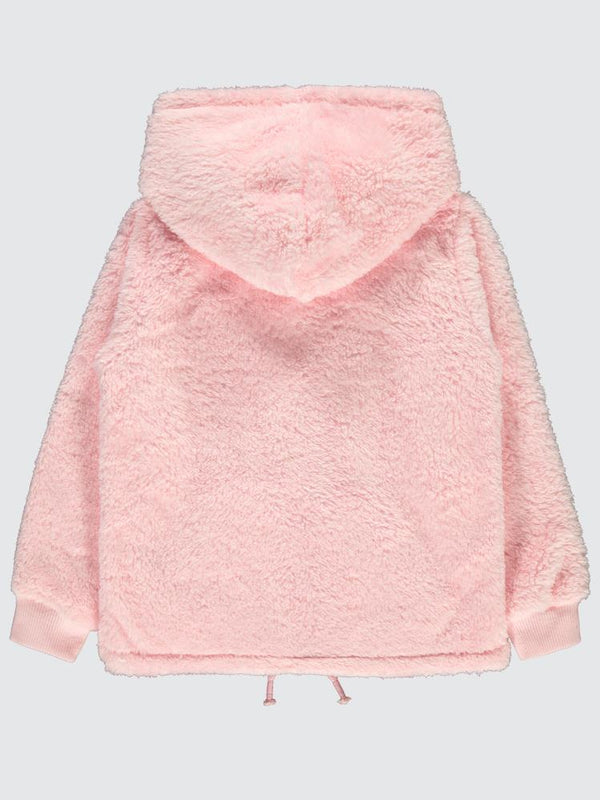 Civil Girls Kanguru Cepli 6-9 Yaş Hırka - Pembe