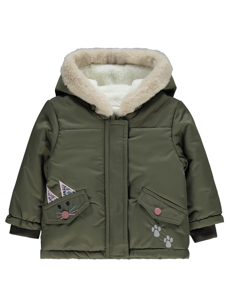 Civil Baby Tavşan Kulak Nakışlı 6-18 Ay Mont - Haki