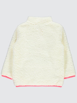 Civil Girls Yaka Fermuar Detaylı 2-5 Yaş Sweatshirt - Ekru