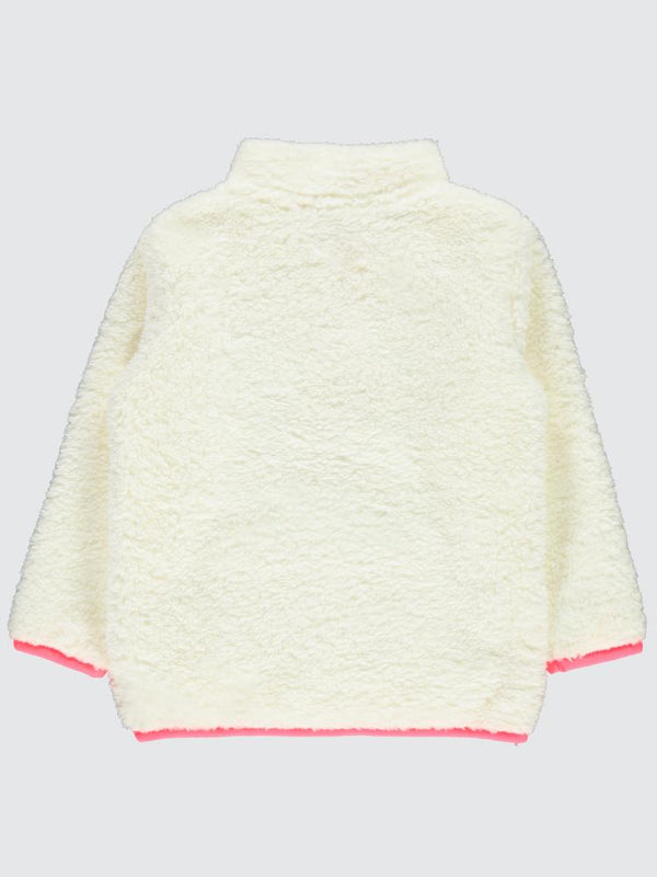 Civil Girls Yaka Fermuar Detaylı 2-5 Yaş Sweatshirt - Ekru