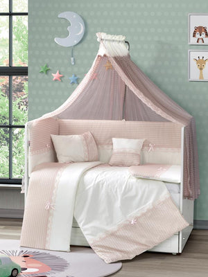 Aras Bebe Sedef Uyku Seti 60x120 cm - Pembe