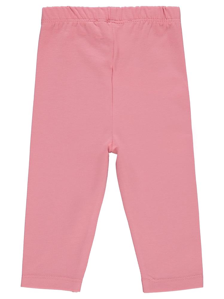 Civil Baby Düz Model Yan Dikişsiz 6-18 Ay Uzun Tayt - Pudra