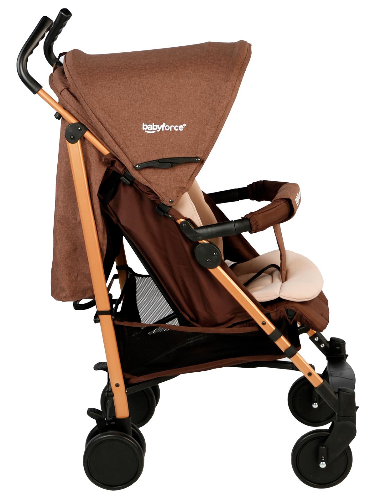 Baby Force Polo20 Lüks Baston Bebek Arabası - Kahverengi