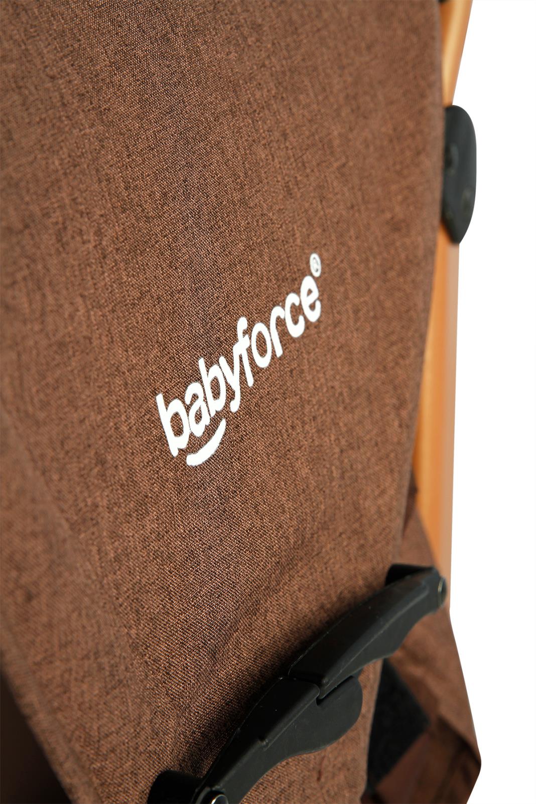 Baby Force Polo20 Lüks Baston Bebek Arabası - Kahverengi