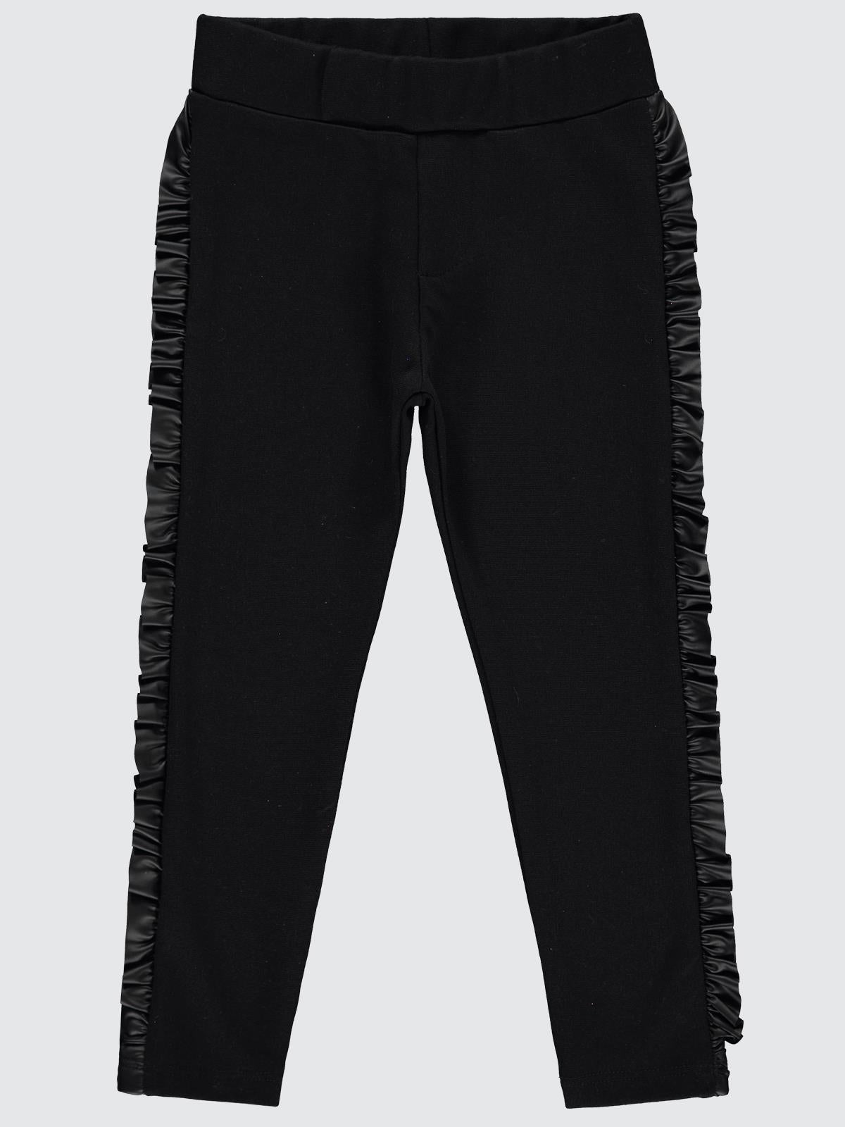 Civil Girls Yanı Fırfırlı 2-5 Yaş Tayt - Siyah