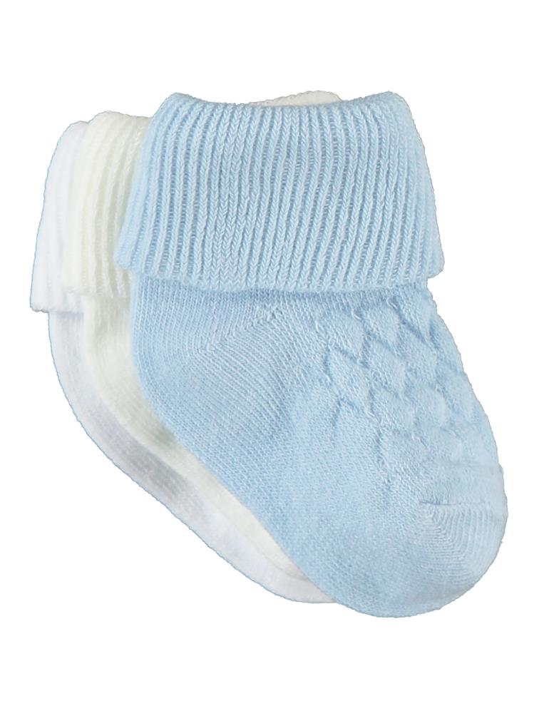 Civil Baby Erkek Bebek 3'lü Çorap Set 0-6 Ay