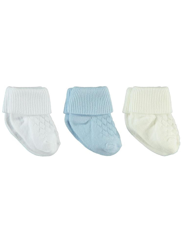 Civil Baby Erkek Bebek 3'lü Çorap Set 0-6 Ay