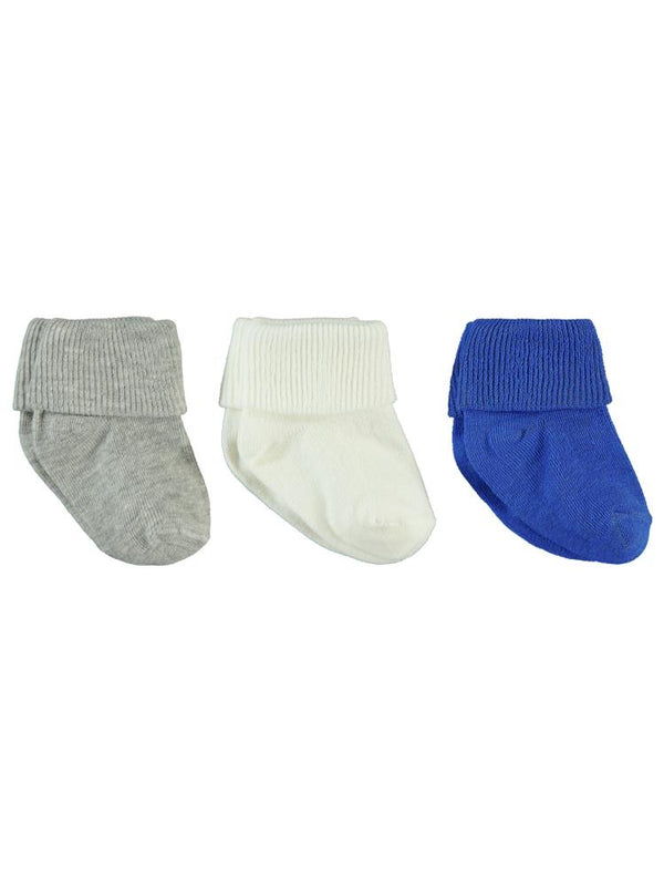 Civil Baby Erkek Bebek 3'lü Çorap Set 0-6 Ay