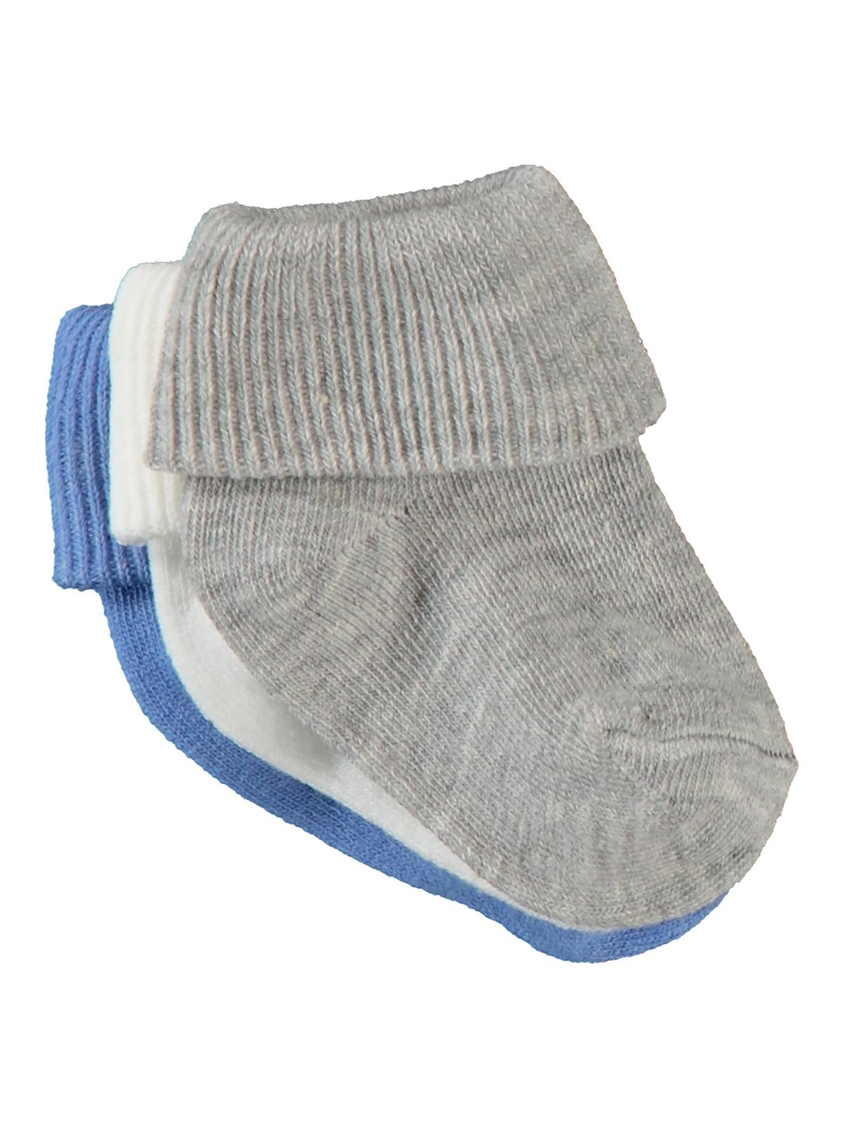 Civil Baby Erkek Bebek 3'lü Çorap Set 0-6 Ay