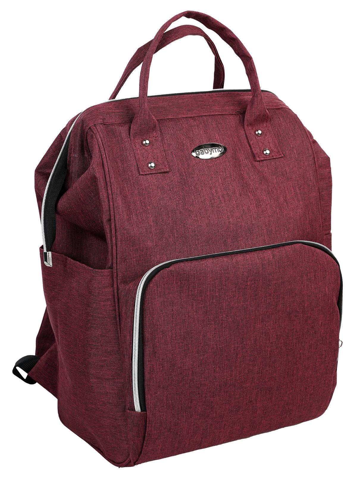 Babymol Linen Sırt Çantası - Bordo
