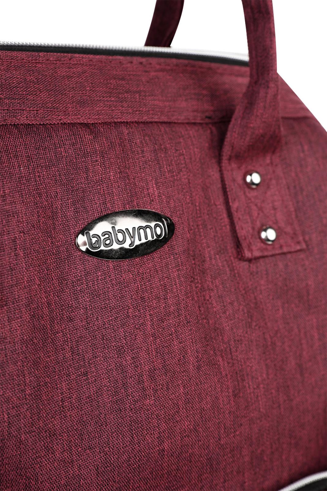 Babymol Linen Sırt Çantası - Bordo