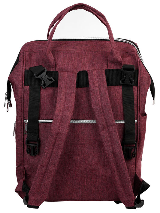 Babymol Linen Sırt Çantası - Bordo