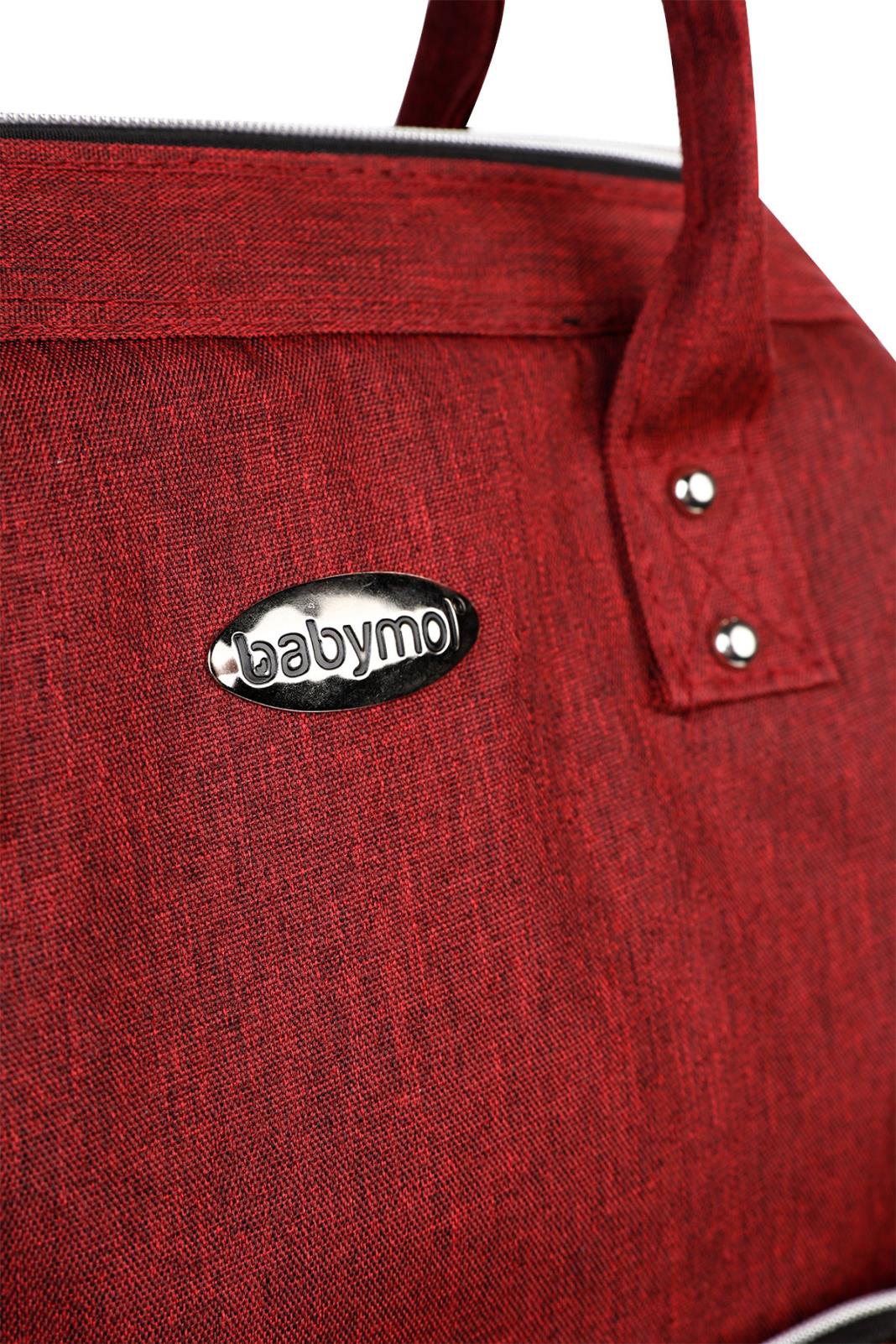 Babymol Linen Sırt Çantası - Bordo