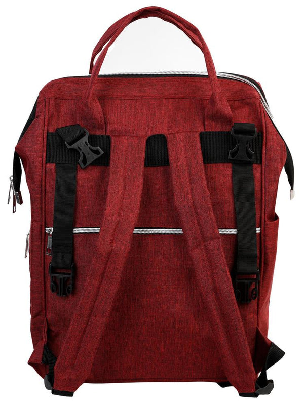 Babymol Linen Sırt Çantası - Bordo