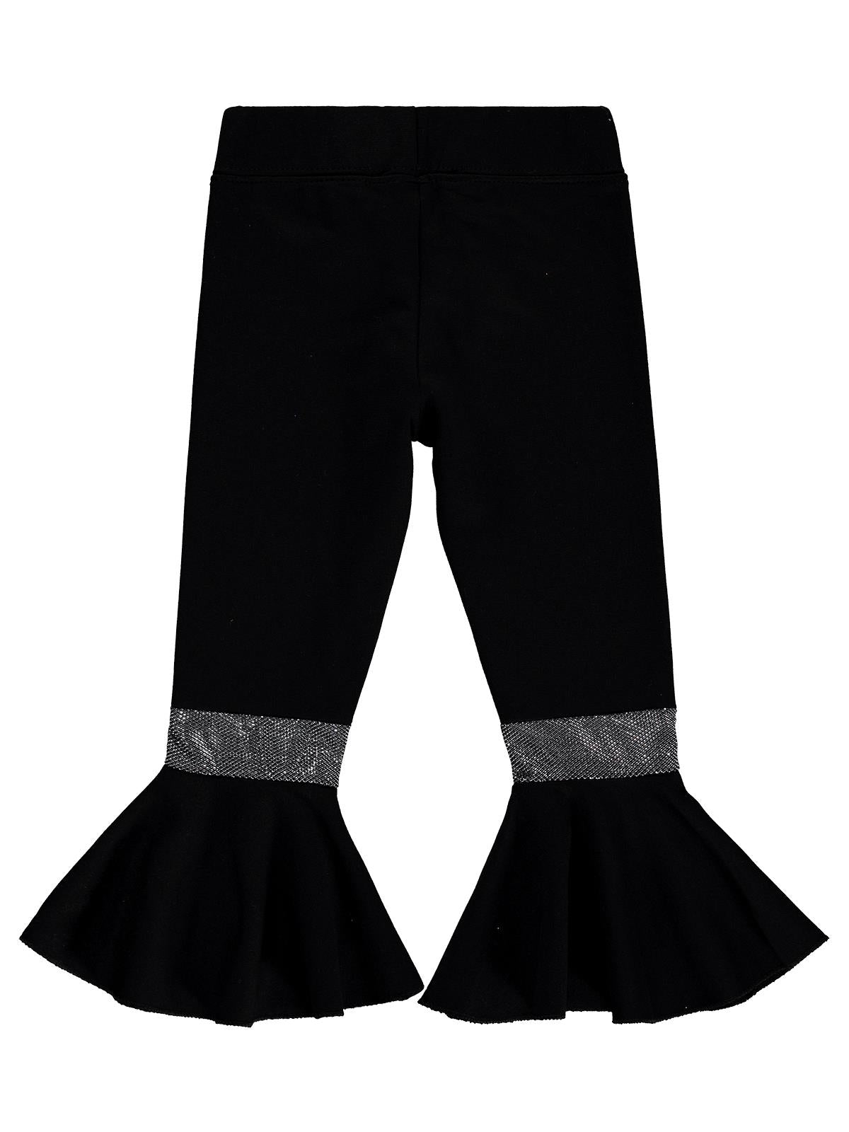 Civil Girls İspanyol Paça 2-5 Yaş Tayt - Siyah