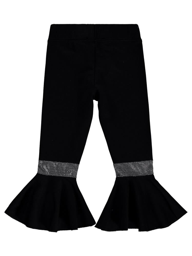 Civil Girls İspanyol Paça 2-5 Yaş Tayt - Siyah