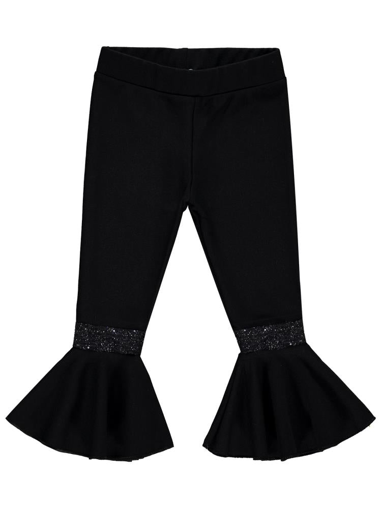 Civil Girls İspanyol Paça 2-5 Yaş Tayt - Siyah