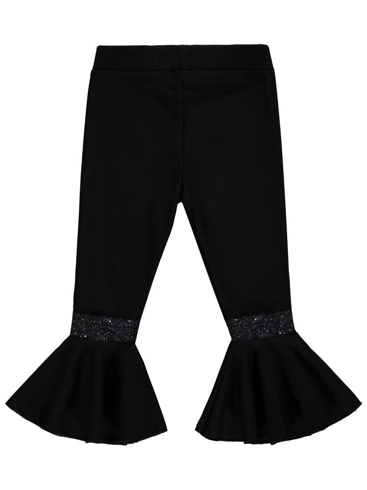 Civil Girls İspanyol Paça 2-5 Yaş Tayt - Siyah