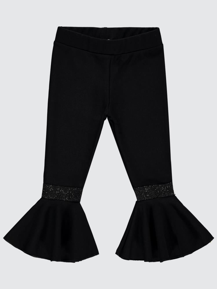 Civil Girls İspanyol Paça 2-5 Yaş Tayt - Siyah