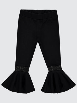 Civil Girls İspanyol Paça 2-5 Yaş Tayt - Siyah