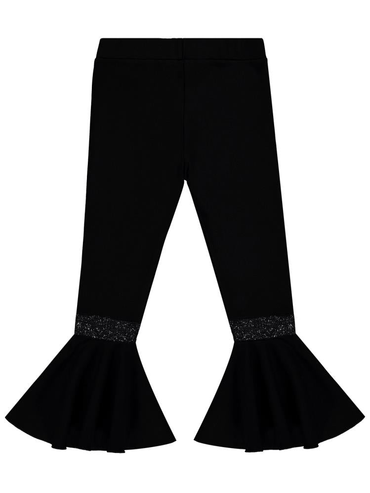 Civil Girls İspanyol Paça 10-13 Yaş Tayt - Siyah