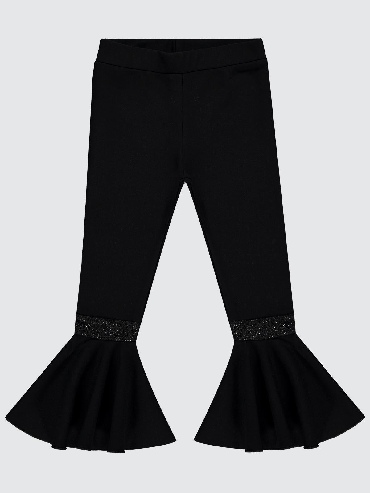 Civil Girls İspanyol Paça 6-9 Yaş Tayt - Siyah