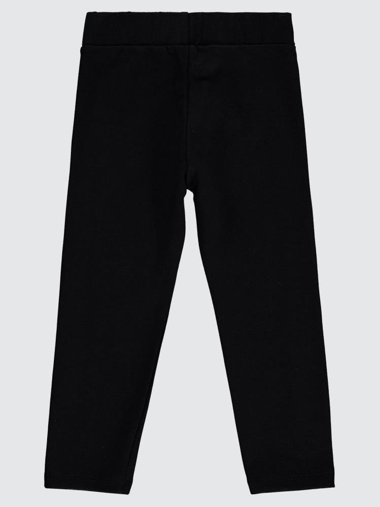 Civil Girls Simli Şeritli 2-5 Yaş Tayt - Siyah