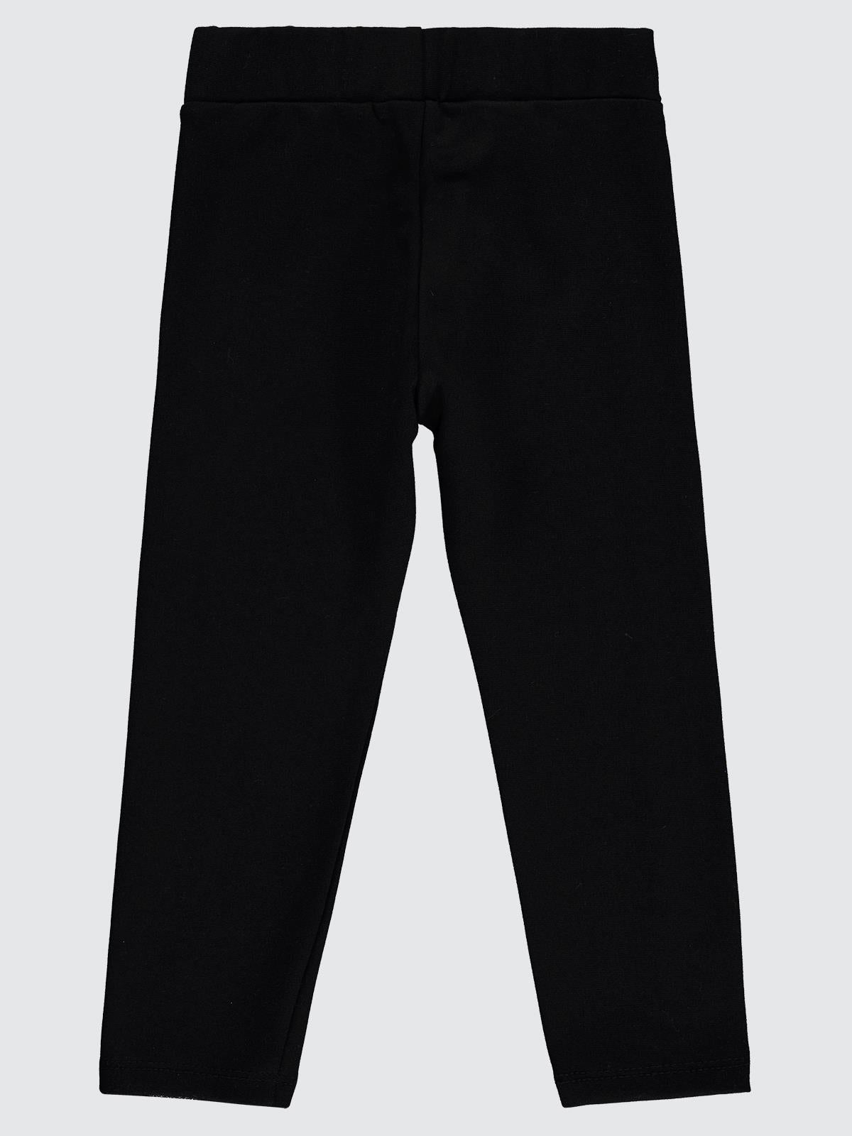 Civil Girls Simli Şeritli 2-5 Yaş Tayt - Siyah