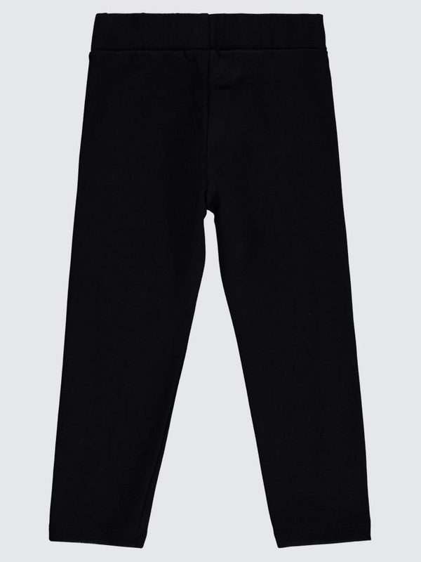 Civil Girls Simli Şeritli 2-5 Yaş Tayt - Siyah